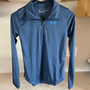 NWT Girls Under Armour Velocity 1/2 zip